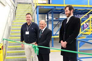3ts VP of Training Paul Knowles Executive Principal at Capital City College Group Kurt Hintz and Greater London Authoritys Senior Project Officer Stephen Johnson attend the ribbon cutting ceremony