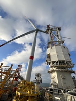 All wind turbines at Saint Brieuc offshore wind farm in France have been installed courtesy Iberdrola
