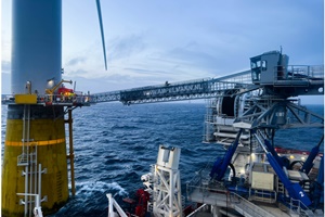 Ampelmanns E1000 enabling offshore access at Equinors Hywind Tampen floating wind farm Ampelmanns E1000 enabling offshore access at Equinors Hywind Tampen floating wind farm