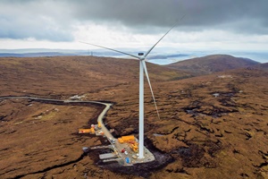 First turbines installed at Viking Energy Wind Farm (courtesy SSE Renewables)