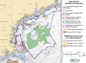 BOEM releases draft wind energy area in the Gulf of Maine for public review and comment