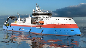 The cable ship will be 120 metres long with a beam of 23 metres Megamas contracts Ulstein for ship concept design