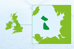 Map of Morgan and Mona offshore wind farm projects Morgan and Mona map