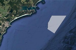 Proposed site area Eastern Rise Offshore Wind Project
