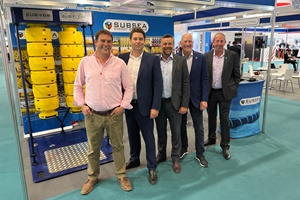 (pictured left to right): Philip Stanyon – Subsea Energy Solutions, Christopher Topp – Topp Holdings, Ryan Henderson, Les Nutter and Ken Ritson – Ventus Energy RTS Wind Press Photo