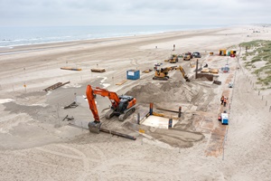 TenneT excavates obstacles for construction cable route for Dutch offshore wind farm