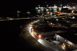 Viking Wind Farm wind turbine component convoys get underway in Shetland