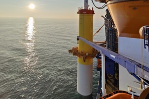 Aeolus installs first monopile foundation at Sofia Offshore Wind Farm