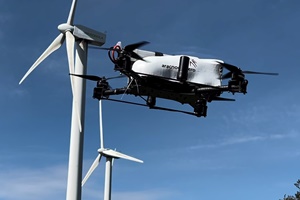 Iberdrola and Arbórea Intellbird are collaborating to test a new drone designed for wind turbine blade inspection
