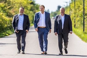 Lars K Hammershøj, Co-Founder, K2 Management, Tim Fischer, Director for Ramboll’s global Wind division and Per K Melgaard, Co-Founder, K2 Management Lars K Hammershøj Co Founder K2 Management Tim Fischer Director for Rambolls global Wind division and Per K Melgaard Co Founder K2 Management