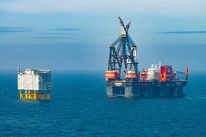 The Sofia platform installed. (courtesy RWE) The Sofia platform installed. (courtesy RWE)