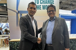 Caption: (left to right) Gilan Sabatier, Chief Commercial Officer for GE Vernova’s Onshore Wind business in International Markets, and Pradeep Gupta, Executive Director, Powerica gevernova gilan sabatier pradeep gupta sept24