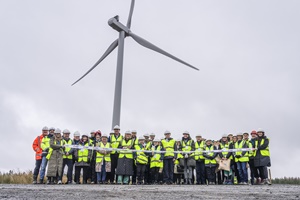 The 15GW milestone was reached with the completion of EDF Renewables UK’s West Benhar onshore wind farm in North Lanarkshire (courtesy EDF Renewables UK)