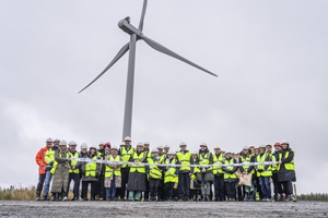 The 15GW milestone was reached with the completion of EDF Renewables UK’s West Benhar onshore wind farm in North Lanarkshire (courtesy EDF Renewables UK) The 15GW milestone was reached with the completion of EDF Renewables UK’s West Benhar onshore wind farm in North Lanarkshire (courtesy EDF Renewables UK)