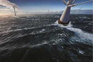 Counter Rotating Axis Floating Tilted turbine