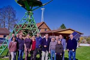 Participants of the meeting at the German Wind Power Museum in Stemwede courtesy Deutches Windkraftmuseum
