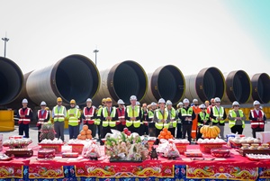 Fengmiao offshore wind farm begins pin pile installation offshore Taiwan