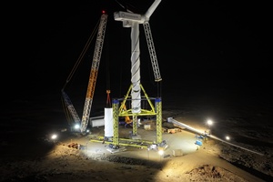 Nabrawind completes first wind turbine installation using Skylift system