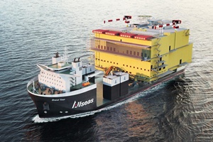 Semi submersible heavy transport vessel Grand Tour image credit Allseas