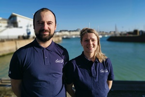 Nicolas Lariviere-Gillet (left) and Ninon Crusson join Akrocean