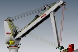 Artist impression of the Rope Actuated Knuckle Boom Subsea Crane