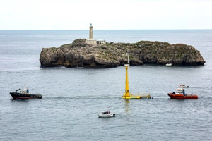 Saitec Offshore Technologies installs BlueSATH floating wind platform in Spain BlueSATH deployment