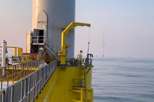First turbine Windfloat Atlantic connected