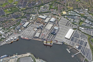 Impression of Tyne Clean Energy Park in North East England