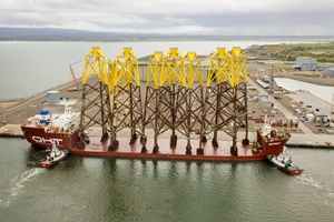 OHTs MV Osprey arriving in Port at Nigg Scotland UK