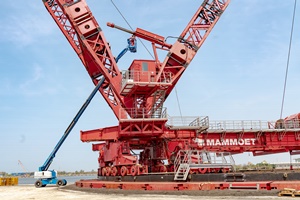 PTC200 DS Ring Crane during final assembly stage at Sing Da Port