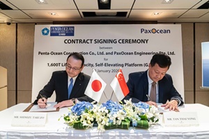 PaxOcean signs contract with Penta Ocean for self elevating platform
