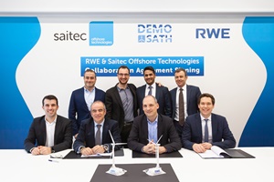 RWE Renewables and Saitec Offshore Technologies test floating platform