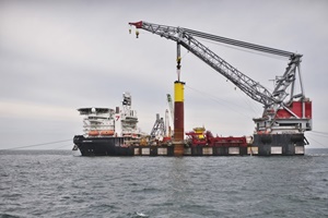 Seaway Strashnov prepares for the final installation RWE Triton Knoll offshore wind farm