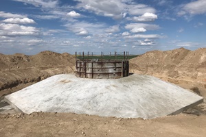 Construction started on Clearway’s Rattlesnake Flat wind farm in Washington Rattlesnake foundation