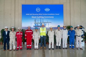 Steel cutting ceremony for the Voltaire at Cosco Shipyard China Steel cutting ceremony for the Voltaire at Cosco Shipyard China