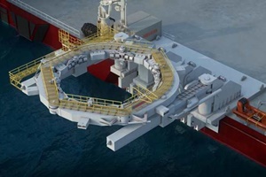 The new monopile installation solution, developed between MacGregor and Kongsberg Maritime, eliminates unnecessary temporary mooring The new monopile installation solution developed between MacGregor and Kongsberg Maritime eliminates unnecessary temporary mooring