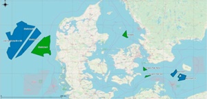 map Denmark offshore wind