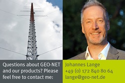 200 m mast for LiDAR performance verification and research by GEO-NET near Hanover